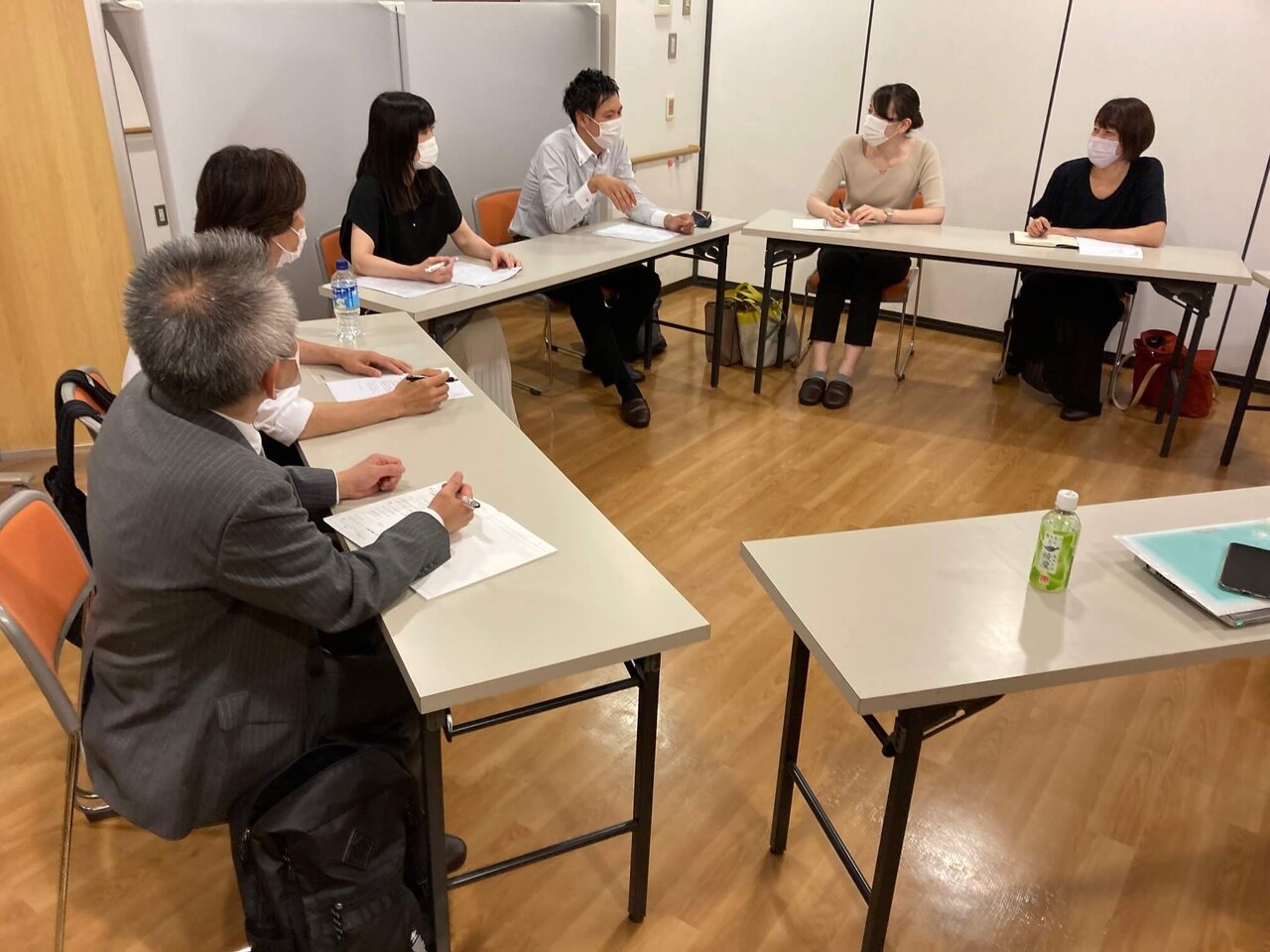 福祉職員の打ち合わせ